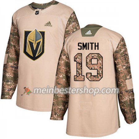 Vegas Golden Knights Reilly Smith 19 Adidas 2017-2018 Camo Veterans Day Practice Trikot Authentic - Herren
